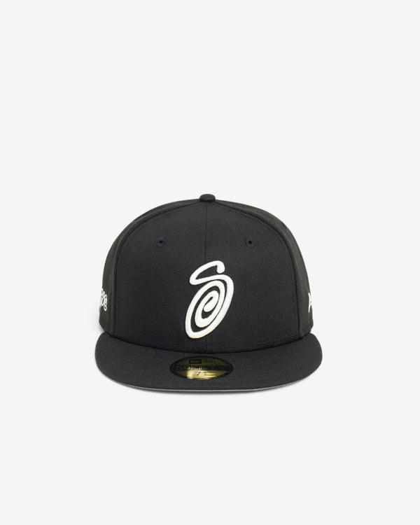 Stüssy - Men's Curly S 59Fifty New Era Cap - (Black)