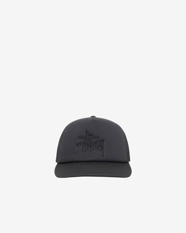 Stüssy - Men's Big Basic Trucker Cap - (Shadow Black)