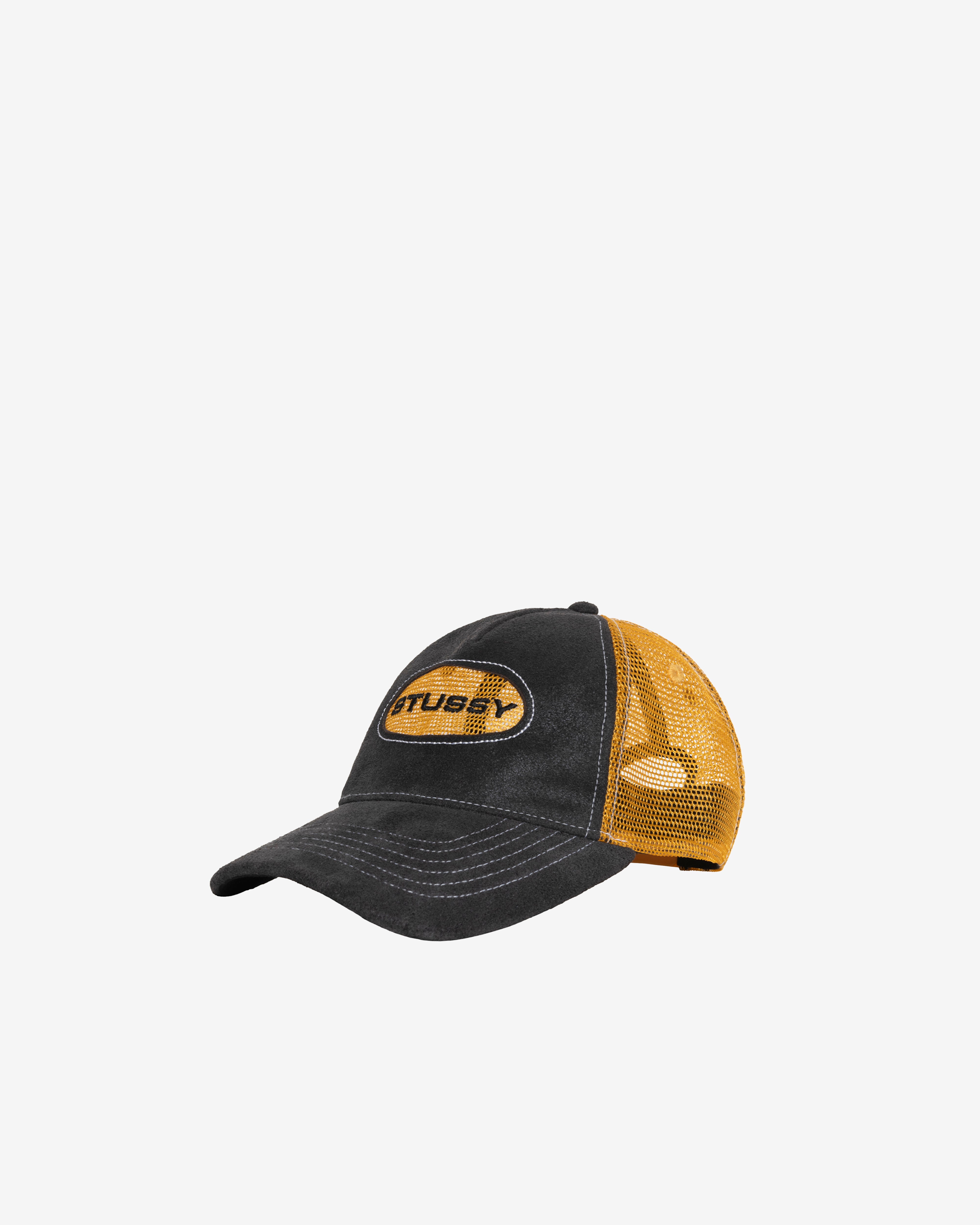 Stüssy - Men's Cut Out Leather Trucker Cap - (Honey)