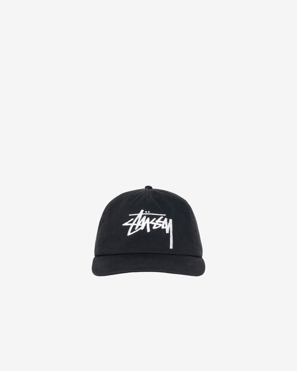 Stüssy - Men's Mid Depth Big Stock Snapback - (Shadow Black)