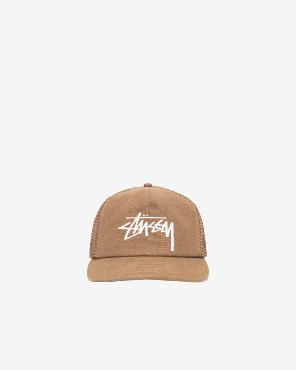 Stüssy - Men's Md Big Stock Mesh Cap - (Brown)