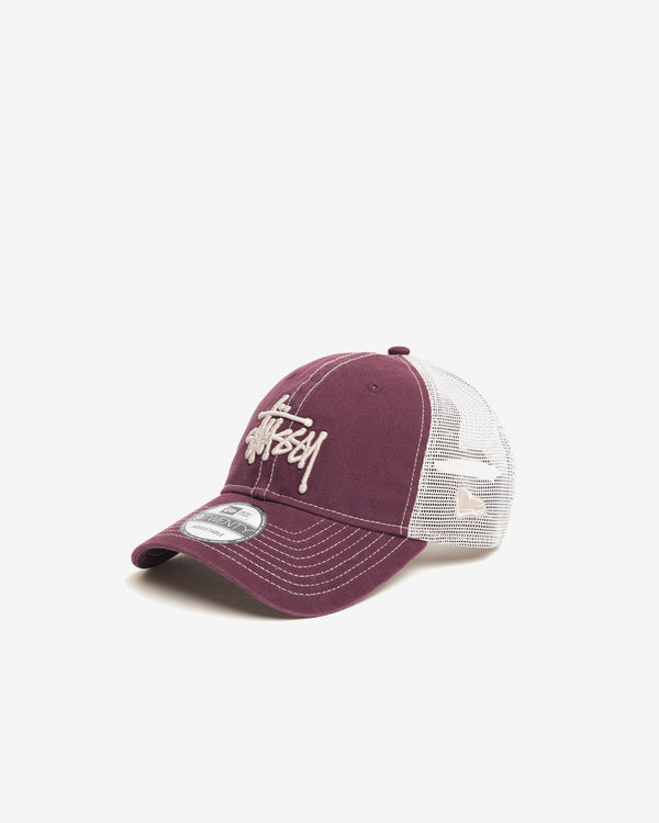 Stüssy - Men's Washed Basic Trucker 9Twenty - (Maroon)