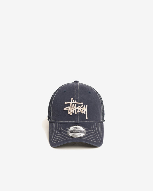 Stüssy - Men's Washed Basic Trucker 9Twenty - (Navy)