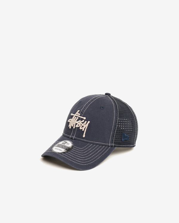 Stüssy - Men's Washed Basic Trucker 9Twenty - (Navy)