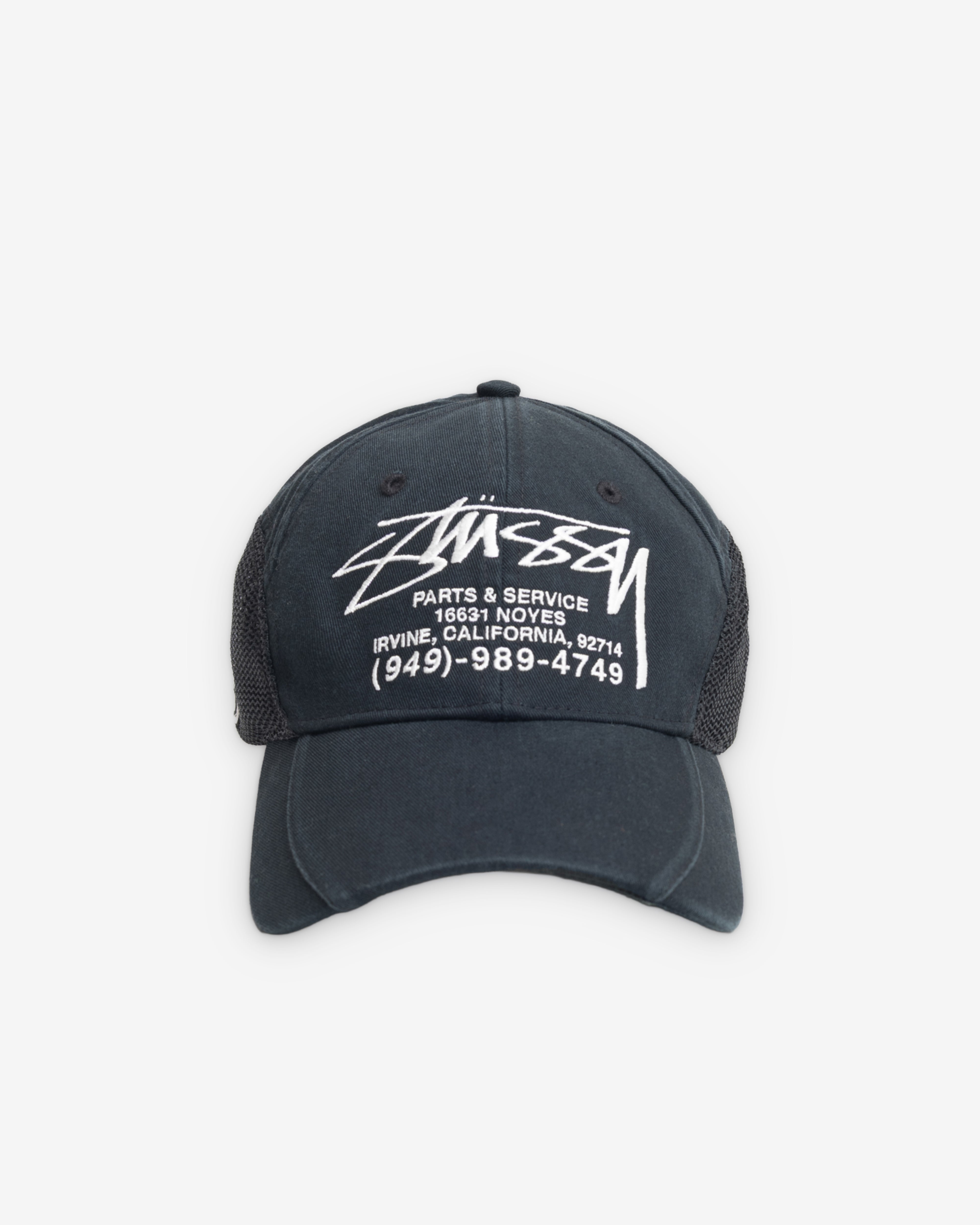Stüssy: Men's Parts and Service Cap (Black) | Dover Street Market