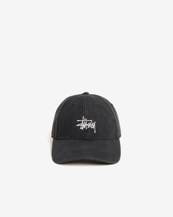 Stüssy - Men's Lp Washed Basic Canvas Cap - (Black)