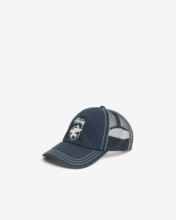 Stüssy - Men's Lp Beach Roots Trucker Cap - (Black)