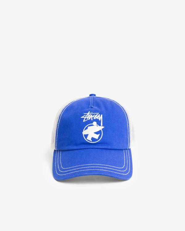 Stüssy - Men's Lp Beach Roots Trucker Cap - (Royal Blue)
