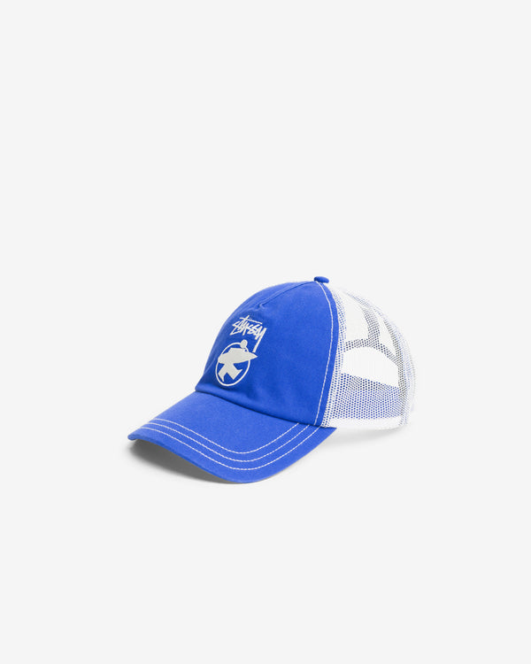 Stüssy - Men's Lp Beach Roots Trucker Cap - (Royal Blue)