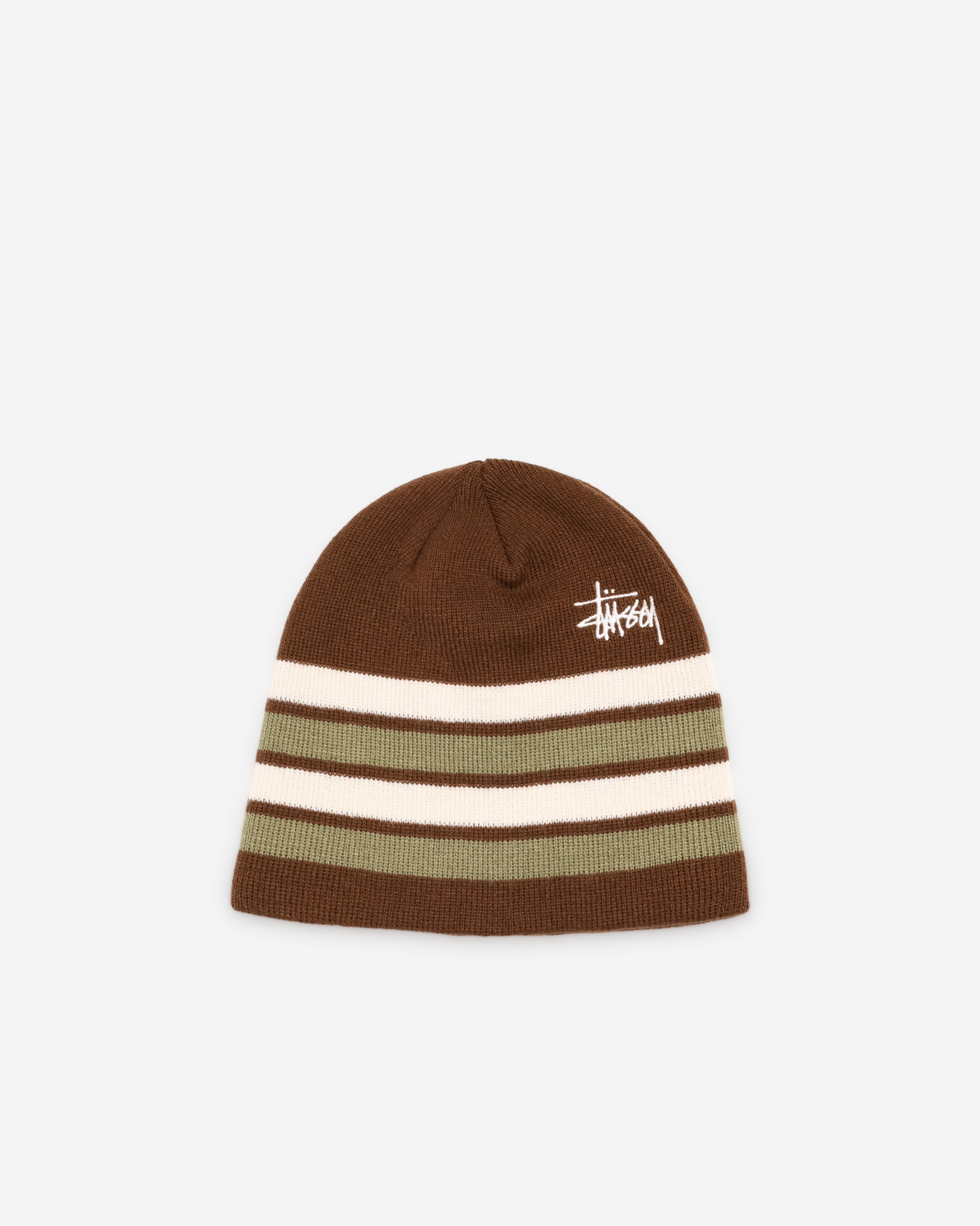 Stüssy: Skullcap Basic Striped (Brown) | DSML E-SHOP