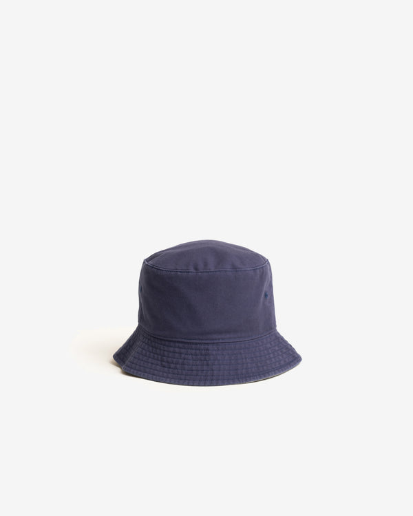 Stussy - Men's Reversible Stock Bucket Hat - (Navy Stripe)
