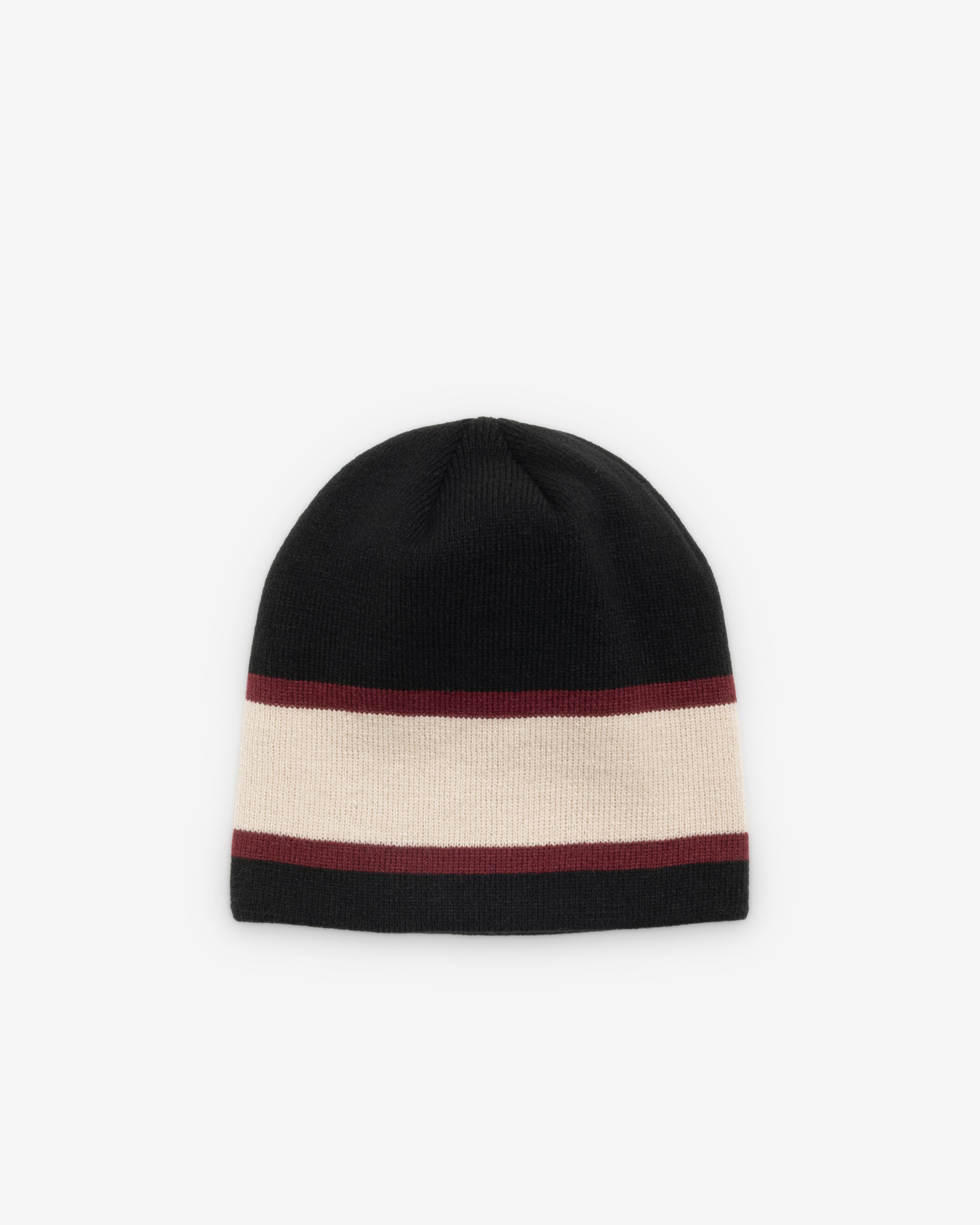 Stüssy: Men's Stüssy Sport Stripe Skullcap (Black) | Dover Street