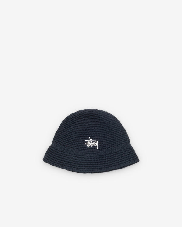 Stüssy - Men's Basic Linen Knit Bucket - (Black)