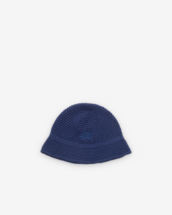 Stüssy - Men's Basic Linen Knit Bucket - (Navy)
