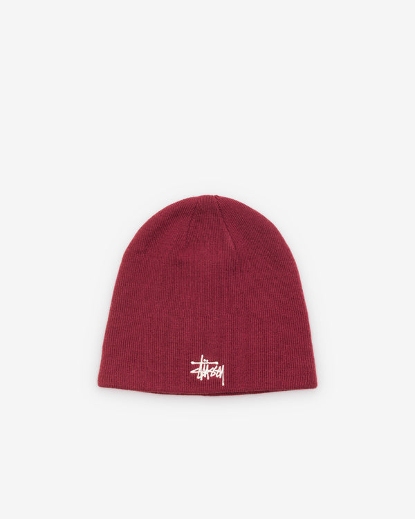 Stüssy - Men's Basic Skullcap Beanie - (Cabernet)