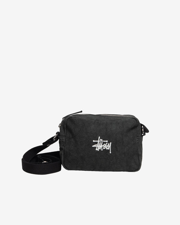 Stüssy - Men's Canvas Side Pouch - (Washed Black)