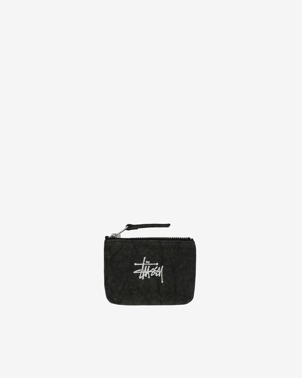 Stüssy - Men's Canvas Coin Pouch - (Washed Black)