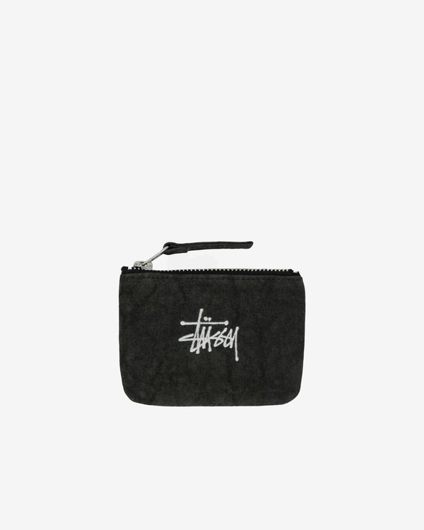 Stüssy - Men's Canvas Coin Pouch - (Washed Black)