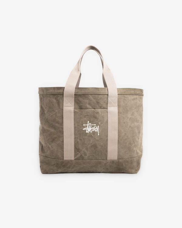 Stüssy - Waxed Canvas Extra Large Tote - (Stone)