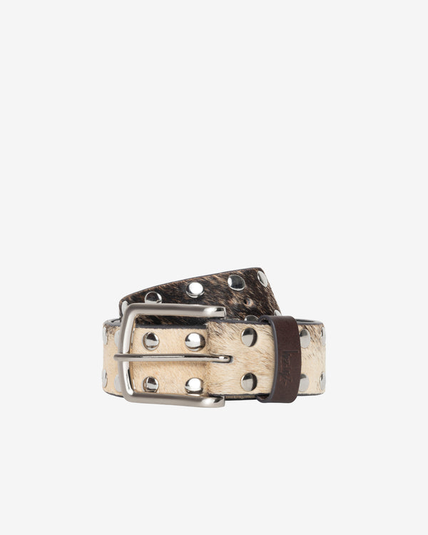 Stüssy - 8 Ball Studded Belt - (Raw Cowhide)