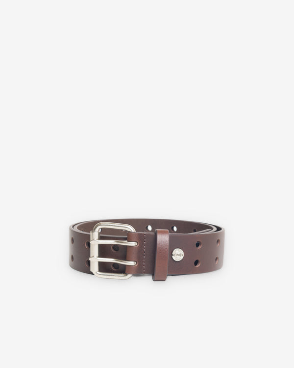 Stüssy - Men's Leather Punch Out Belt - (Brown)