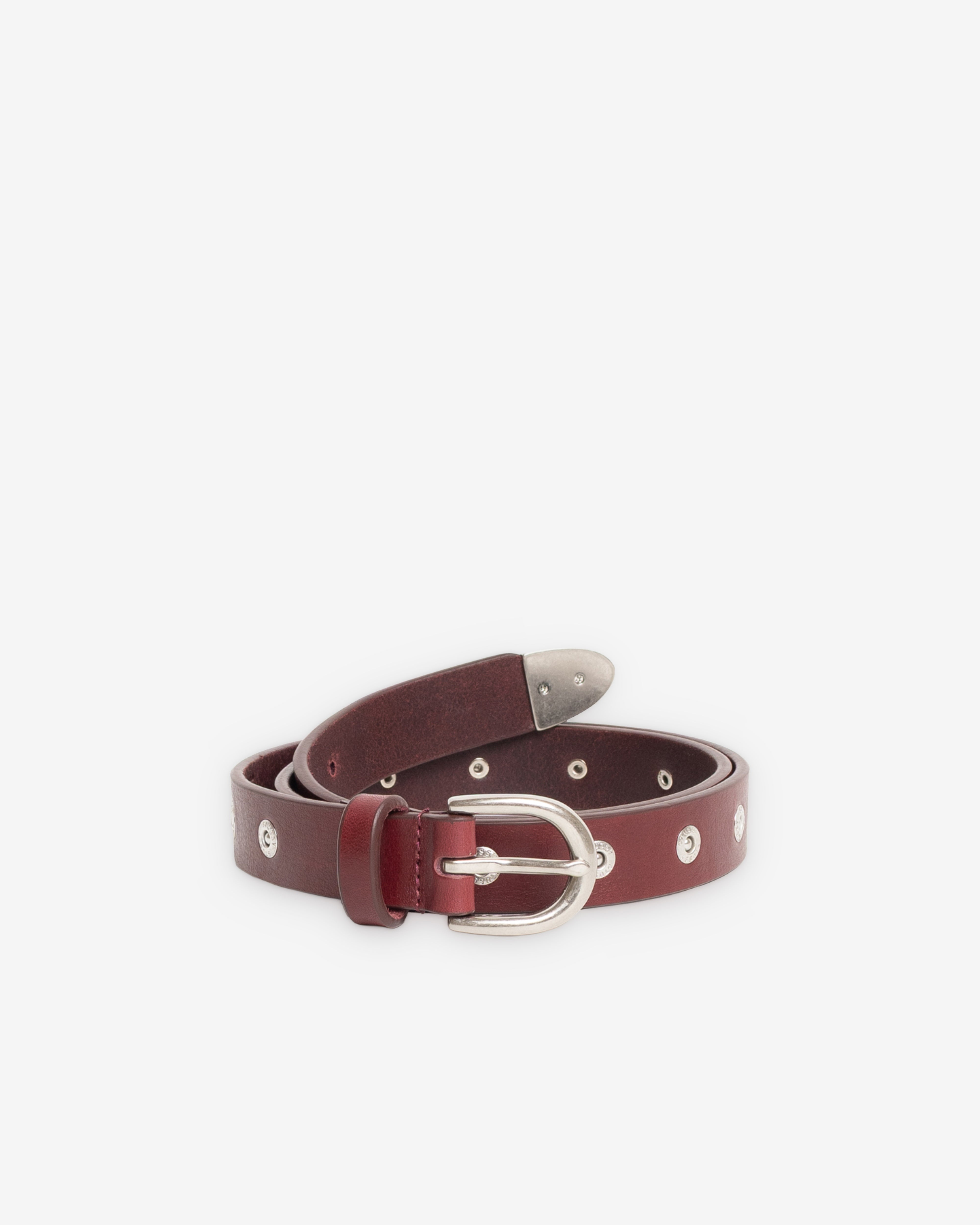 stussy rivet stud belt 赤　ベルト　スタッズ　L/XL Stussy Rivet Stud Belt Oxblood Men's - SS26 - US