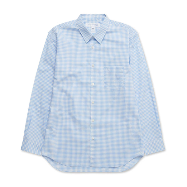 CDG Shirt Forever - Classic Fit Checked Shirt - (Blue)