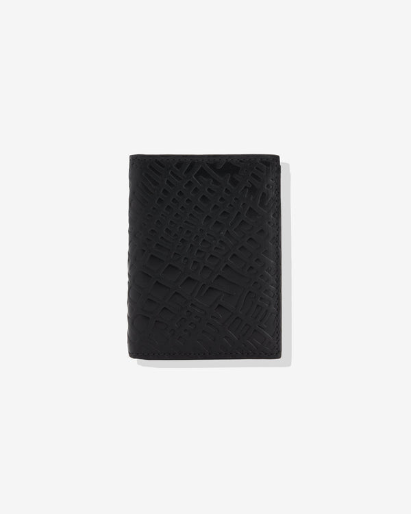 CDG Wallet - Embossed Roots Bifold Wallet - (Black SA0641ER)