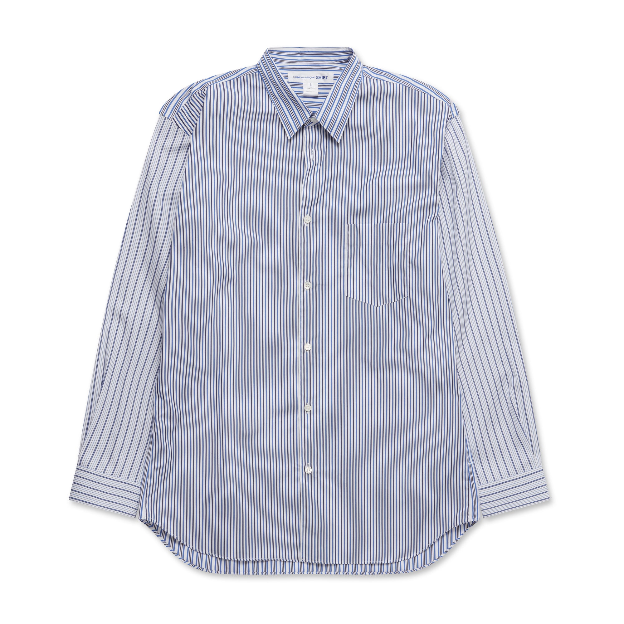 CDG Shirt Forever - Classic Fit Stripe Shirt - (Stripe) view 1