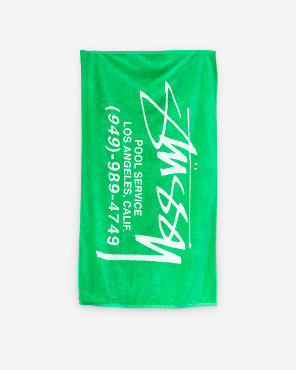 Stüssy -  Pool Service Beach Towel - (Green)