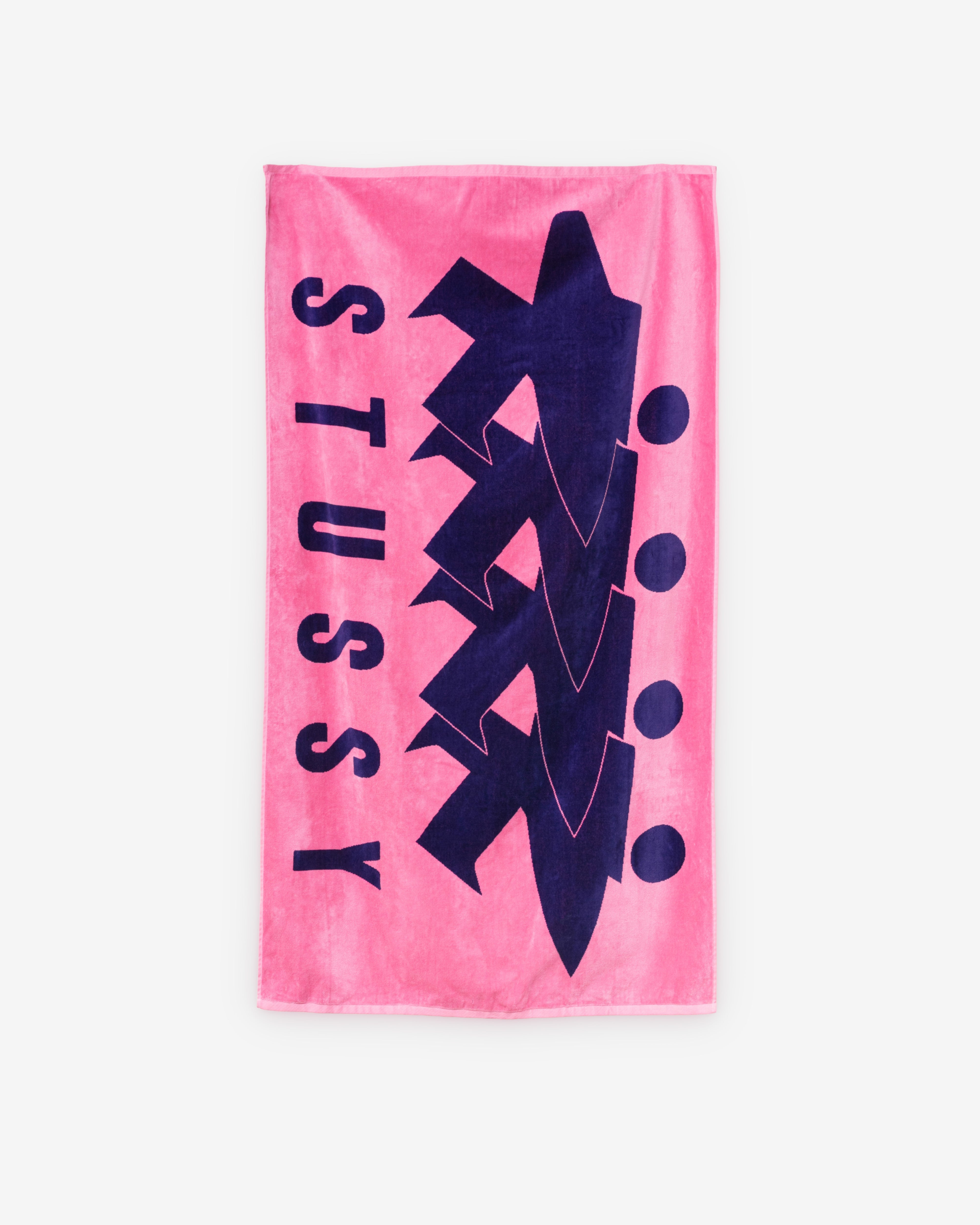 Stüssy: Surfman Beach Towel (Pink) | Dover Street Market London