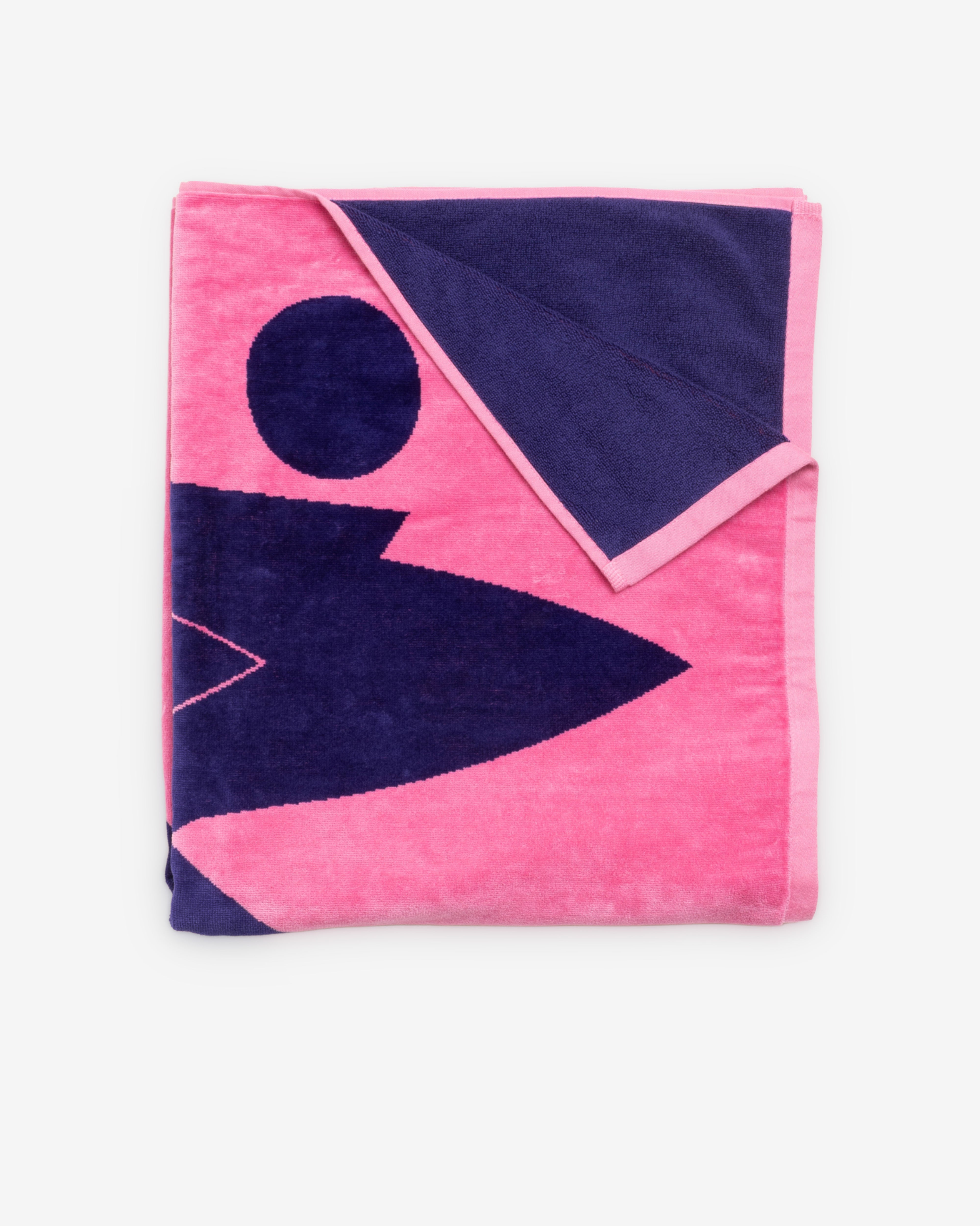 Stüssy: Surfman Beach Towel (Pink) | Dover Street Market London