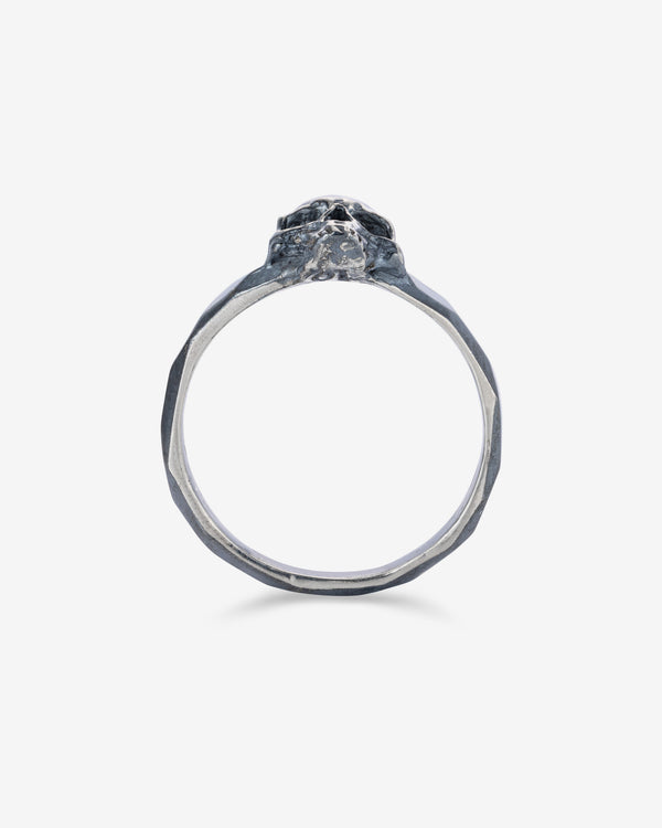 13 Lucky Monkey - Jenna Small Skull Ring - (Silver)