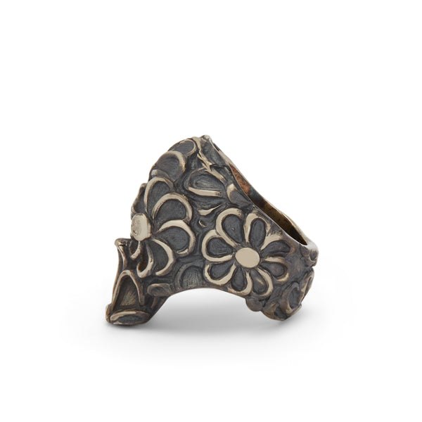 13 Lucky Monkey - Men’s Shasta Grande Ring - (Silver)