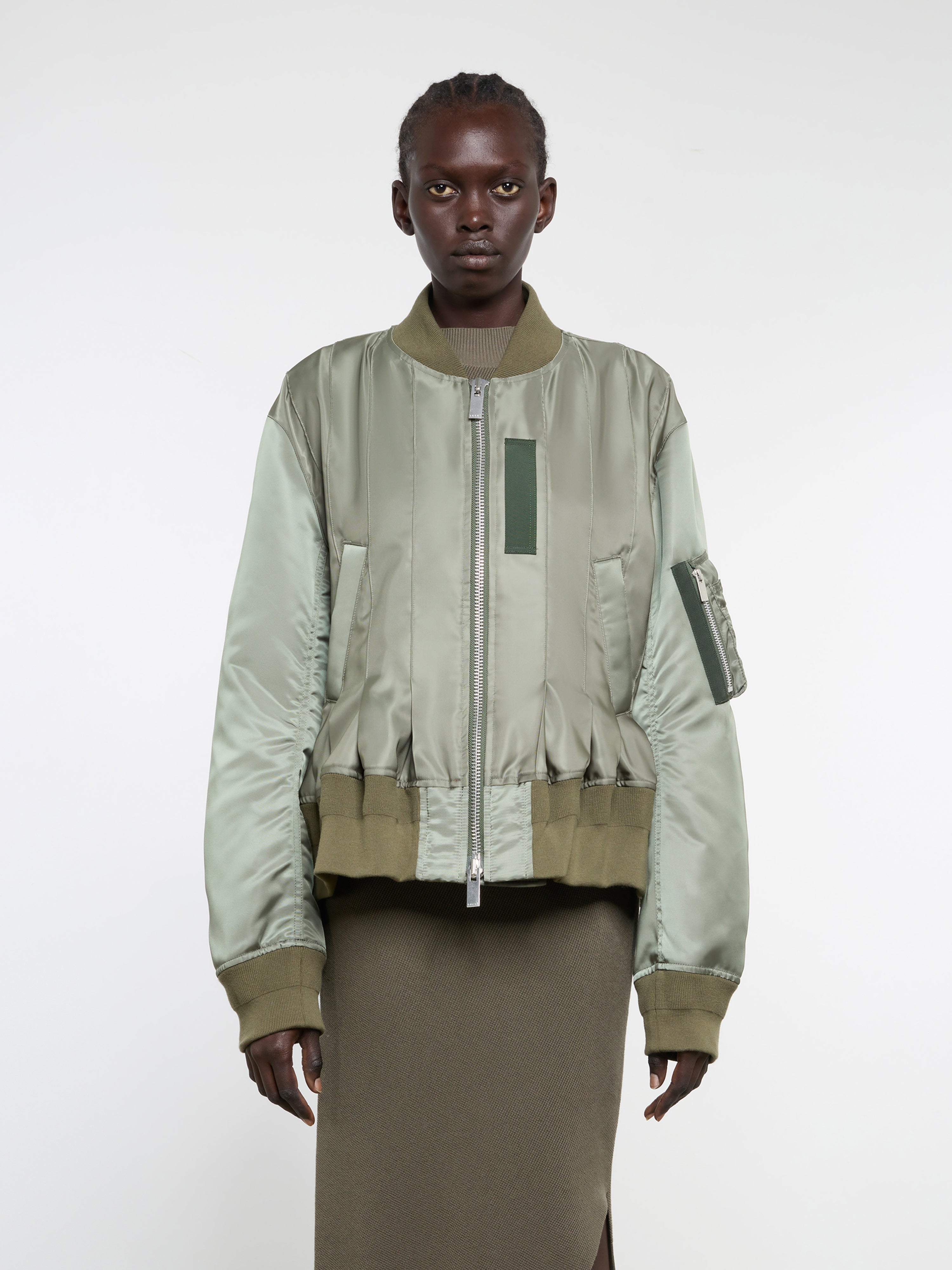 sacai - Women's Nylon Twill Blouson - (Khaki)