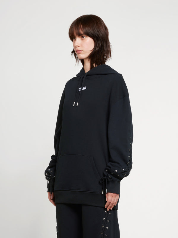 Jean Paul Gaultier - Oversize Laced Hoodie - (Black)