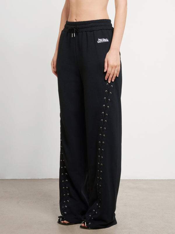 Jean Paul Gaultier - Oversize Laced Jogging Trouser - (Black)