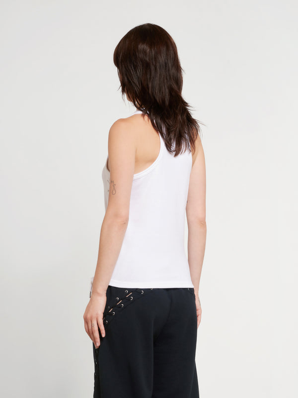Jean Paul Gaultier - Women’s Tanktop With Laced Side Detail - (White)