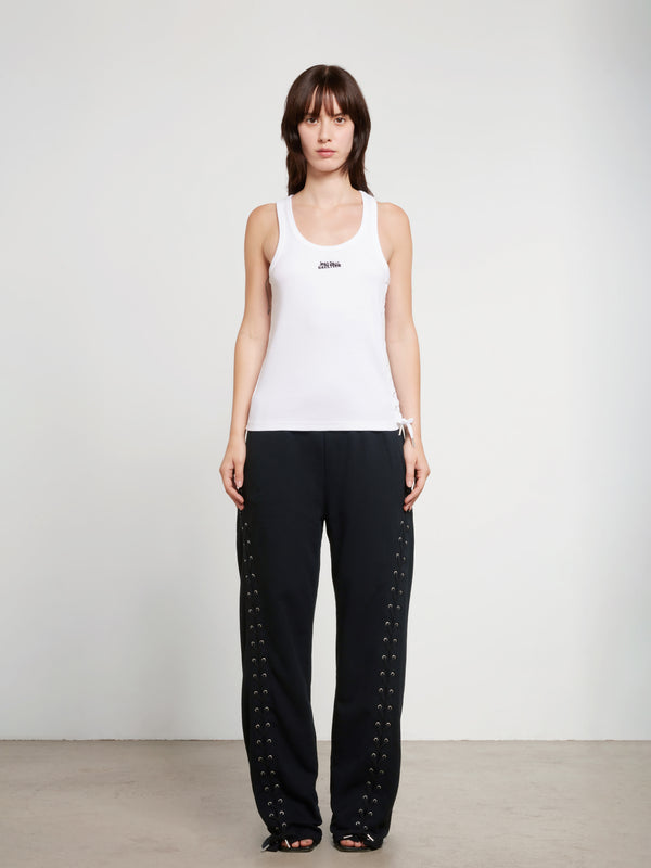 Jean Paul Gaultier - Women’s Tanktop With Laced Side Detail - (White)