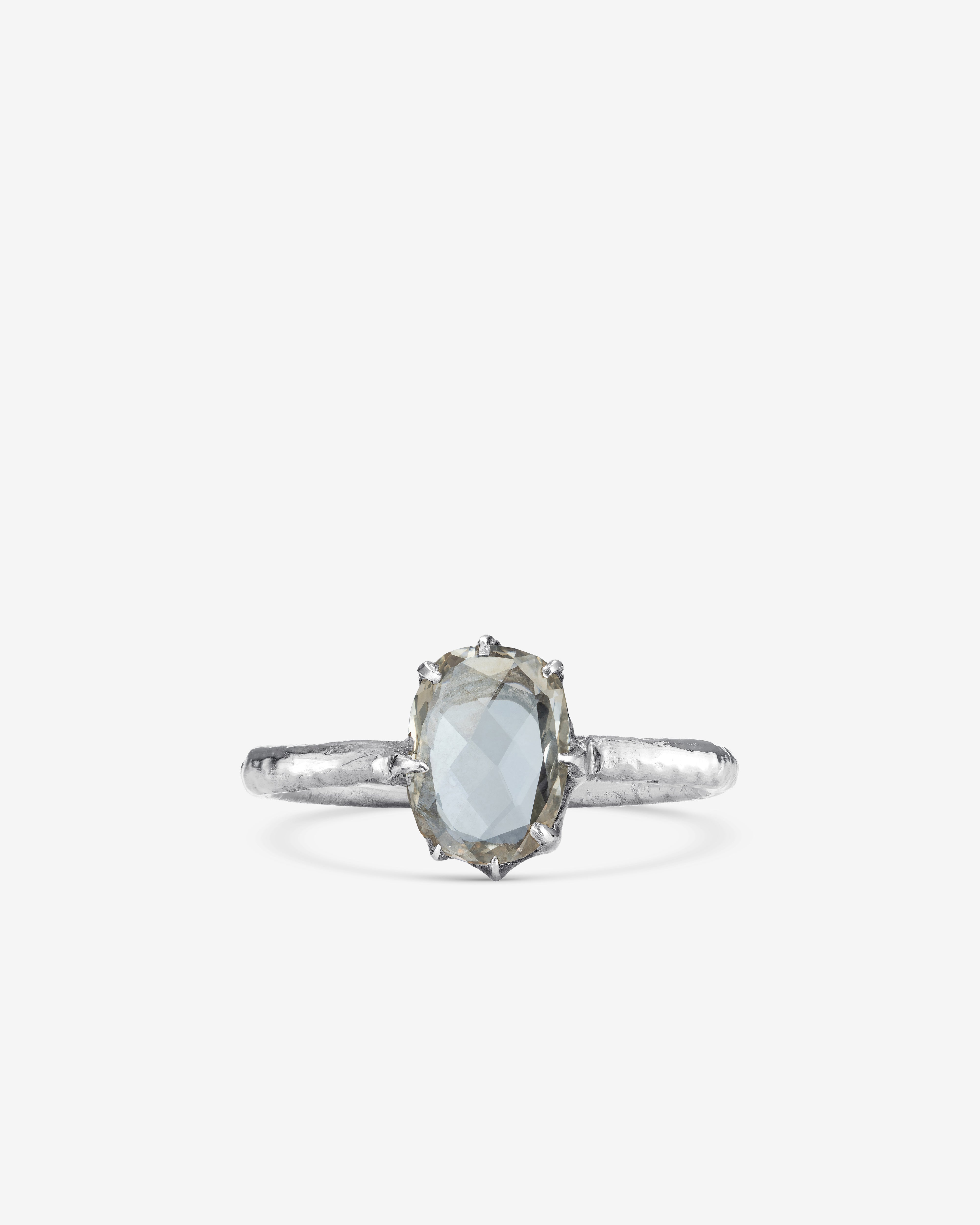 Noguchi Bijoux: Rose Cut Diamond Ring (White Gold) | Dover Street