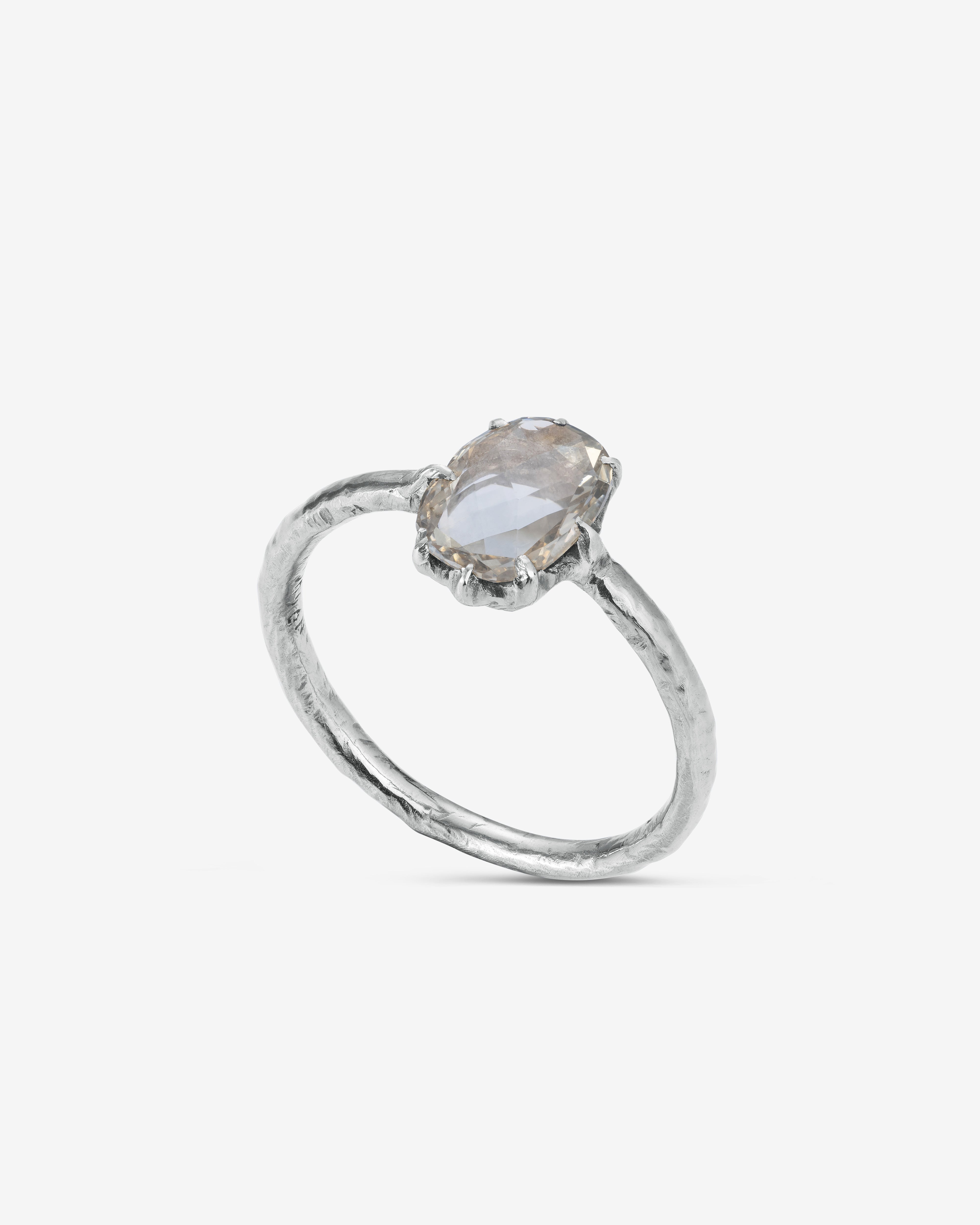 Noguchi Bijoux: Rose Cut Diamond Ring (White Gold) | Dover Street