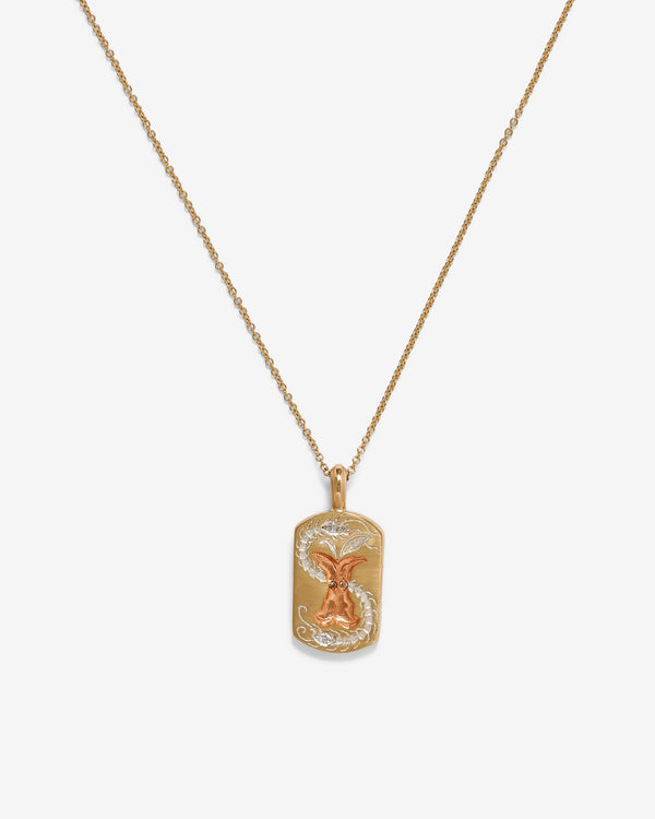 Castro - Apple Core Pendant - (Yellow Gold)