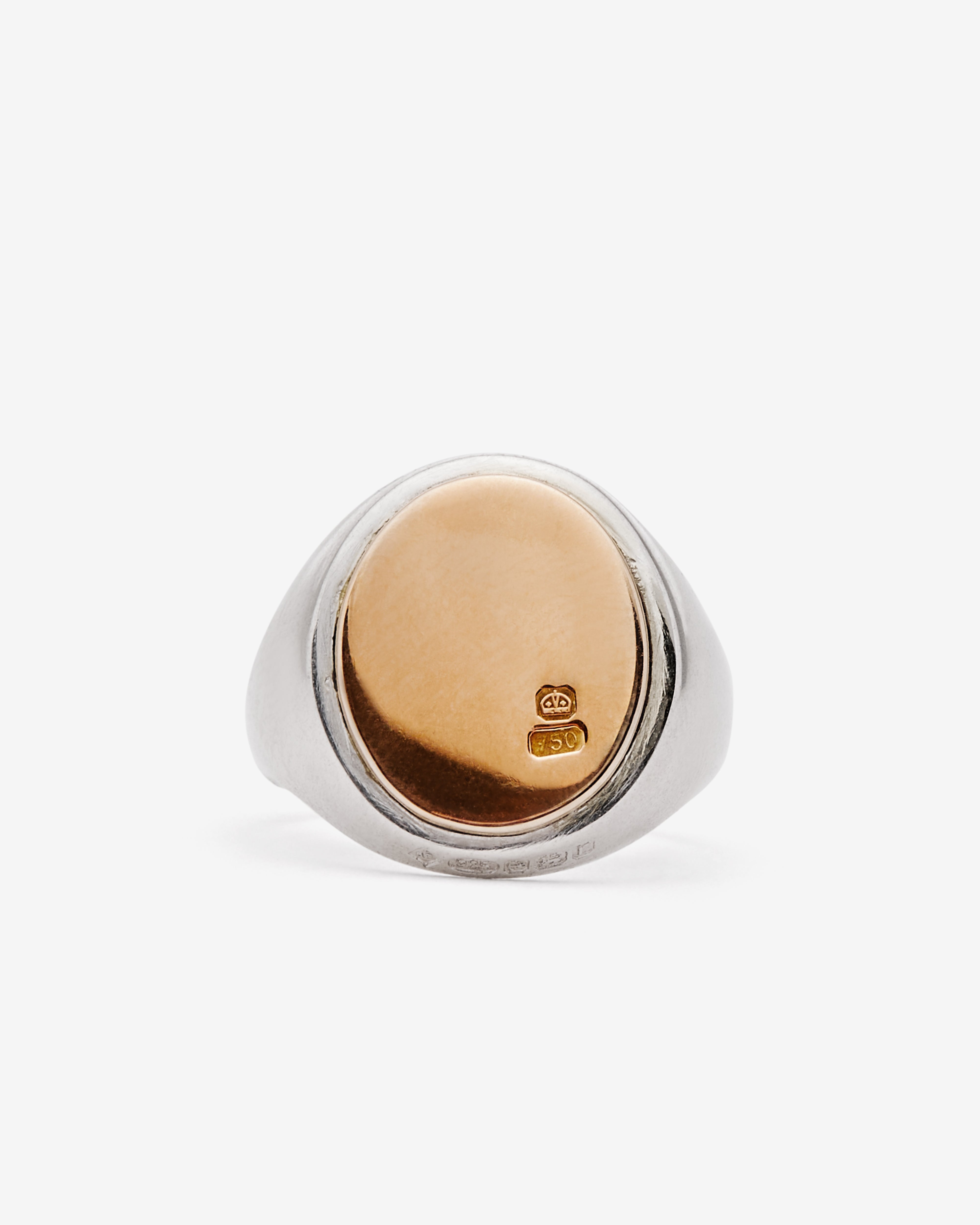 Bunney: Oval Signet Ring (Silver/Rose Gold) | Dover Street Market
