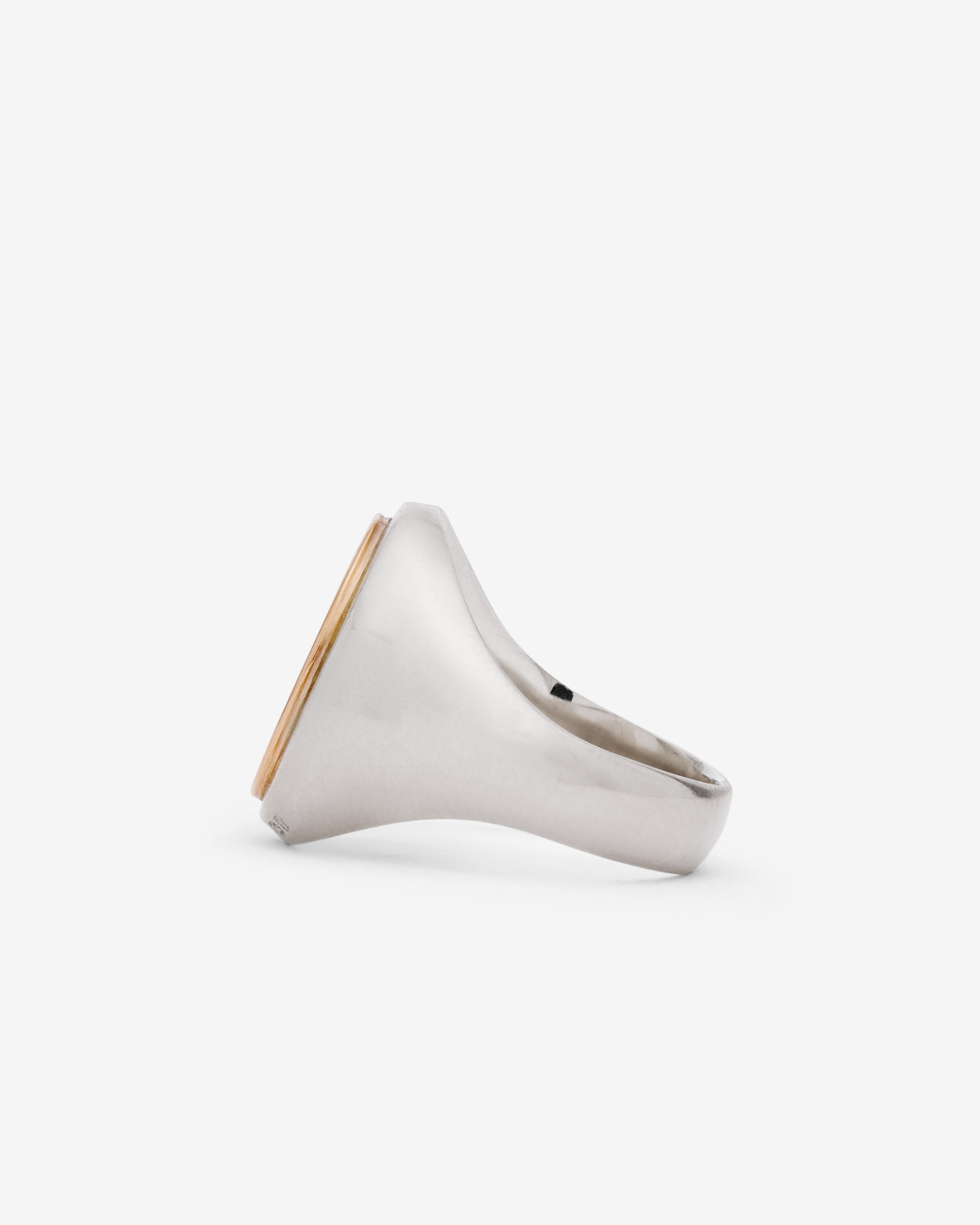 Bunney: Oval Signet Ring (Silver/Rose Gold) | Dover Street Market