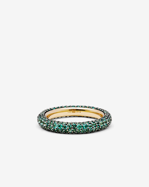 Lucy Delius - Signature Emerald Eternity Ring - (Emerald)