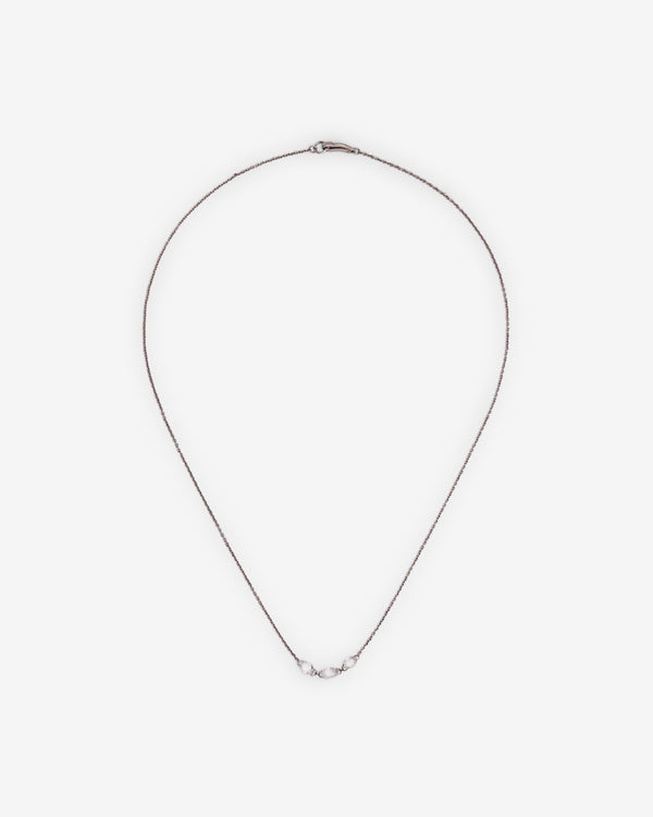 William Welstead - Women's Three Nizam Bead Necklace - (Platinum)