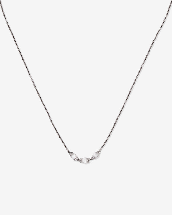 William Welstead - Women's Three Nizam Bead Necklace - (Platinum)