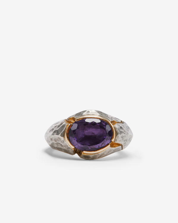 Joule Project -  Taal Amethyst Ring - (Silver/Gold)
