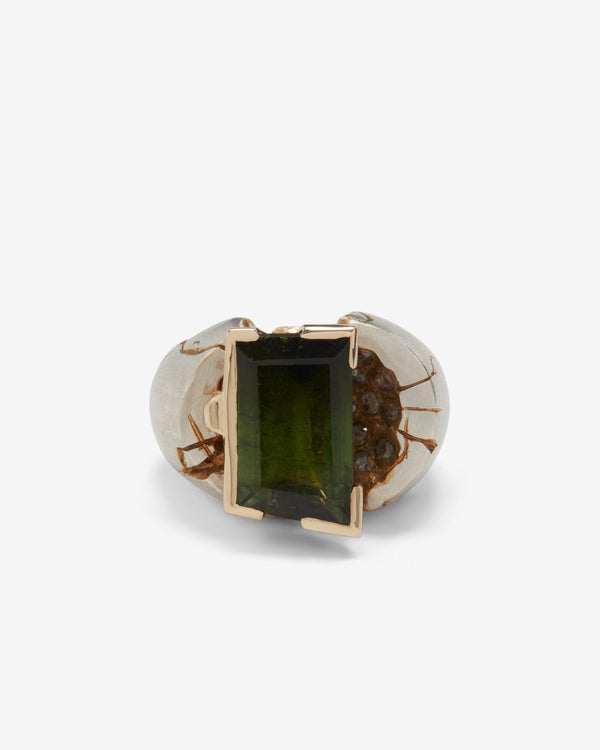Joule Project - One Of A Kind Tourmaline Ring - (Silver/Gold)
