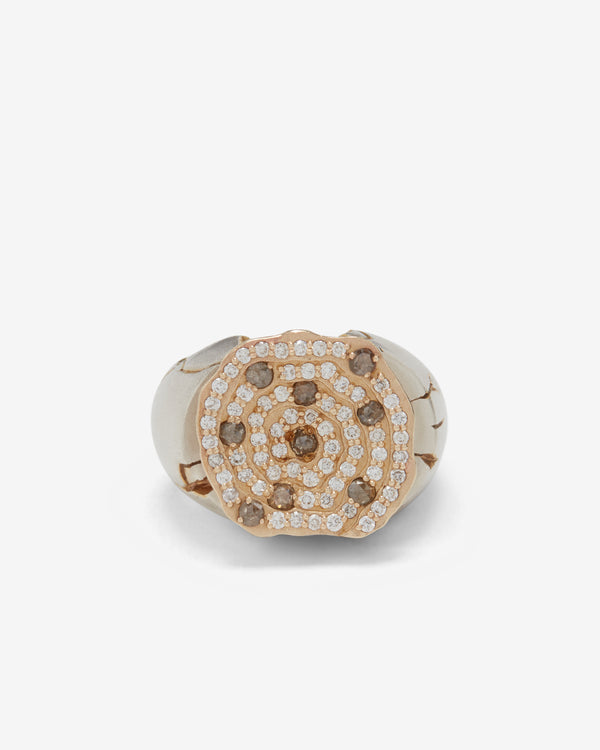 Joule Project - Diamond Mine Pave Mix Ring - (Silver/Gold)